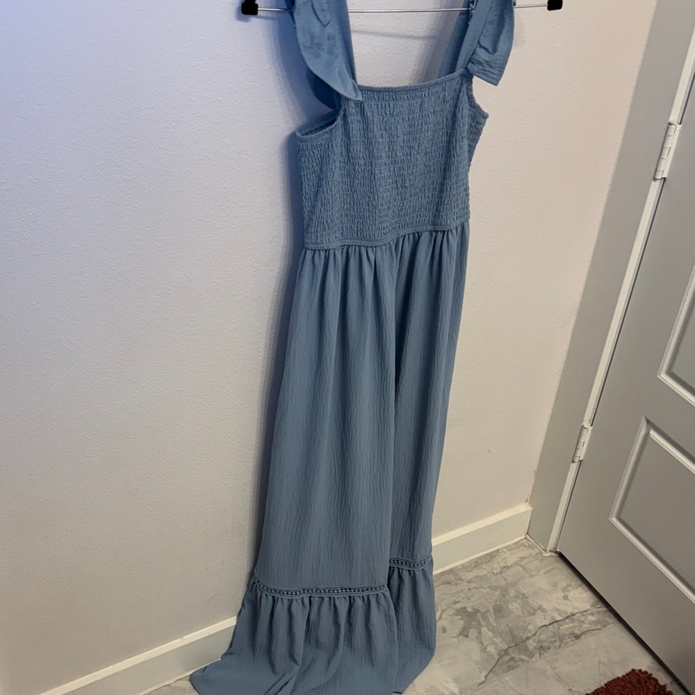 Elegant Blue Maxi Dress